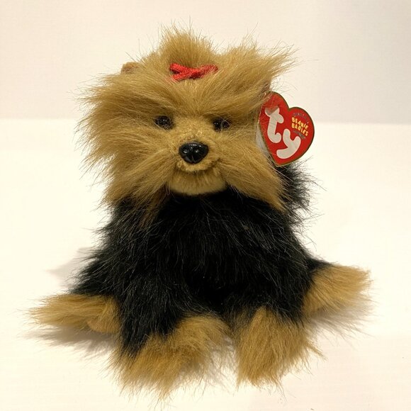 AUTHENTIC Collectible Ty Beanie Baby - Yapper the Yorkshire Terrier Dog - Picture 1 of 2